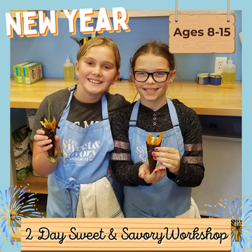 New Year's 2-Day Sweet & Savory Workshop: January 1st & 2nd (Thurs & Fri) (Ages 8-15)