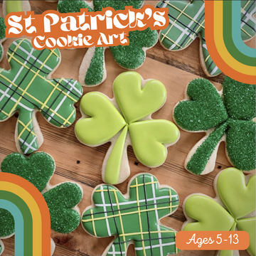 Parent/Child St. Patrick's Day Cookie Art: 1pm-3:30pm Saturday, March 14th (Price includes 1 Parent & 1 Child)