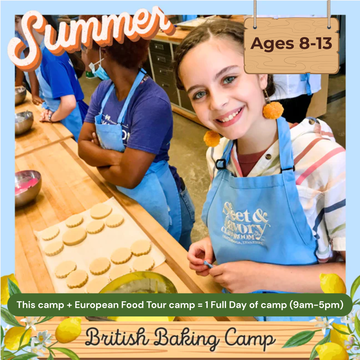 British Baking Camp: July 14th-17th (Tues.-Fri.) Ages 8-13 (9am-12pm)