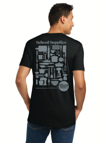 School Supplies Shirt - Black, Adult